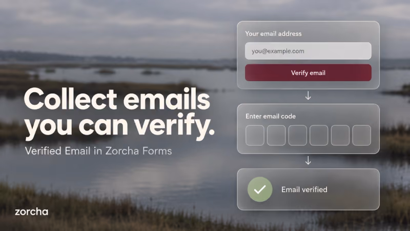Collect Verified Emails using Zorcha Forms