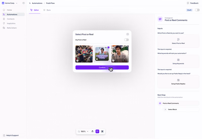 See your entire conversation in one view