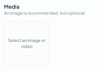 Media: select an image or video